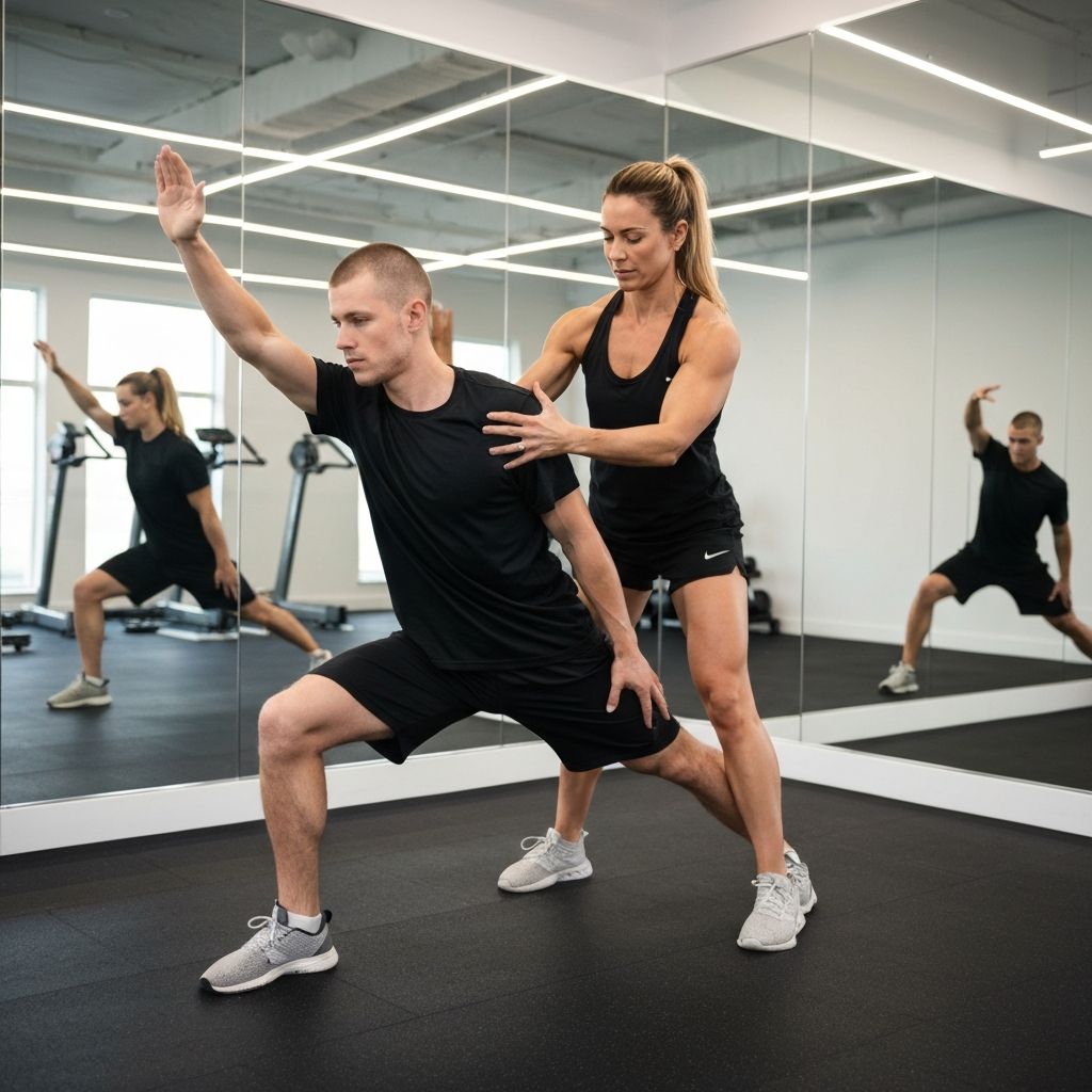 Guided stretching session